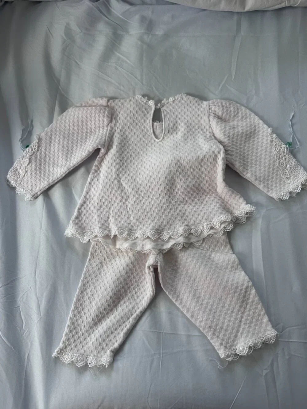✨ Vintage Baby Beau & Belle Lace Two-Piece Set ✨